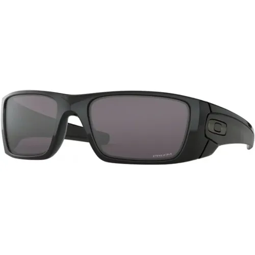 Schwarze Kunststoffrahmen-Sonnenbrille , Herren, Größe: 60 MM - Oakley - Modalova