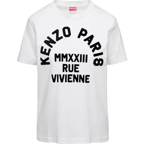 Logo Print T-Shirt , female, Sizes: M, S - Kenzo - Modalova