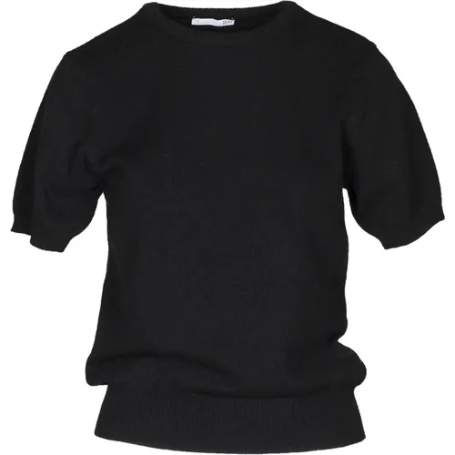 Short Sleeve Sweater Made in Italy , female, Sizes: L, S, M, XL - Douuod Woman - Modalova