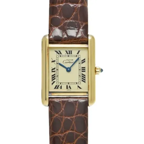 Pre-owned Glass watches , female, Sizes: ONE SIZE - Cartier Vintage - Modalova