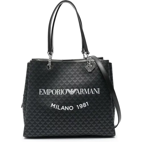 Tasche mit Logo-Druck und abnehmbarem Riemen - Emporio Armani - Modalova