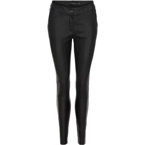 Stylish Leather Pants (100028) , female, Sizes: 2XL - Btfcph - Modalova