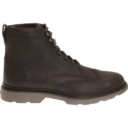 Precision and Style: Must-Have High Boots for Men , male, Sizes: 9 1/2 UK, 11 UK - Hogan - Modalova