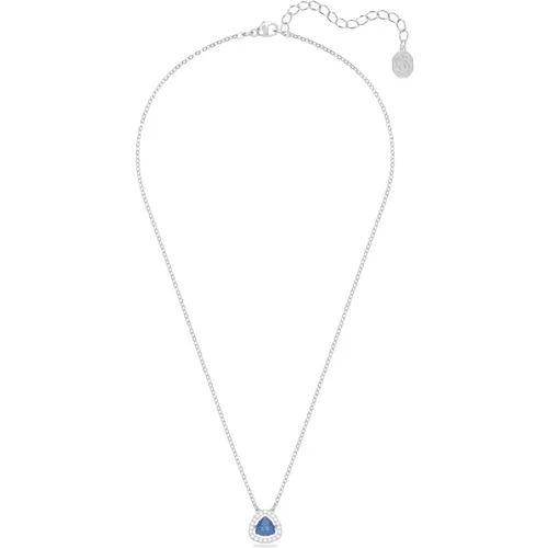 Trilliant Blauer Kristall Halskette - Swarovski - Modalova