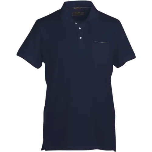Knitwear,Micropiqué Polo Shirt, Frisch und Leicht,Polo Hemd - Moorer - Modalova