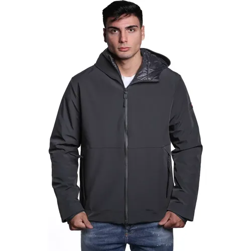 Schwarze Herrenjacke Loge MD - Peuterey - Modalova