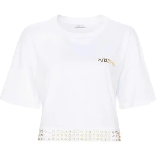 Optical T-Shirt , female, Sizes: M, XS, S - PATRIZIA PEPE - Modalova