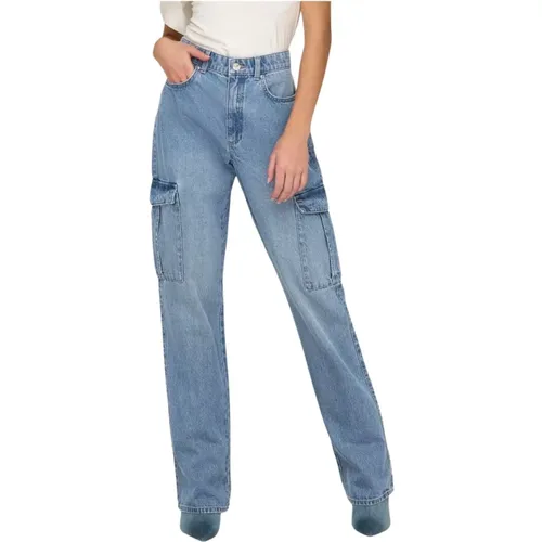 Cargo Denim Jeans für Frauen , Damen, Größe: W26 - Only - Modalova