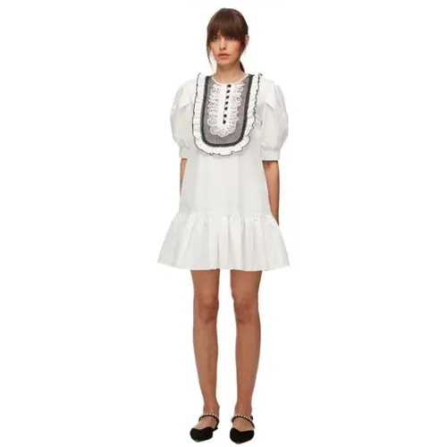 Peche Lace Mini Dress , female, Sizes: S, XS - Self Portrait - Modalova