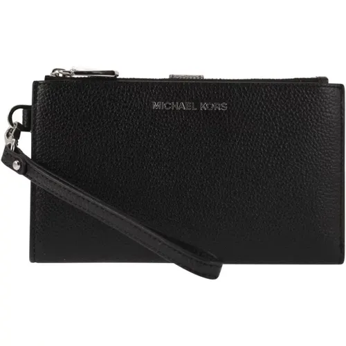 Grained leather smartphone wallet , female, Sizes: ONE SIZE - Michael Kors - Modalova