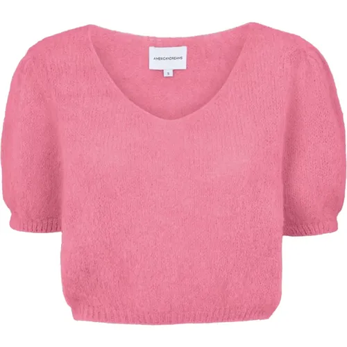 Weicher Rosa Pullover Lolanda , Damen, Größe: M - American Dreams - Modalova