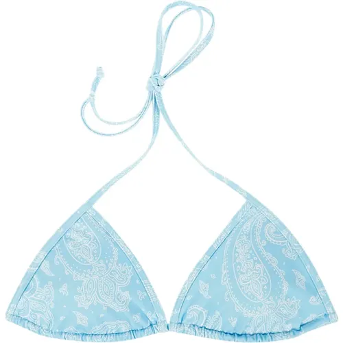 String Bikini Top with Laminated Finish , female, Sizes: M, S - MC2 Saint Barth - Modalova