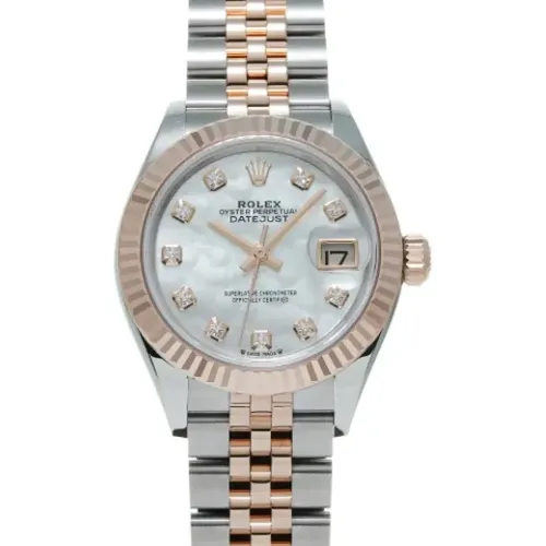 Pre-owned Stainless Steel watches , female, Sizes: ONE SIZE - Rolex Vintage - Modalova