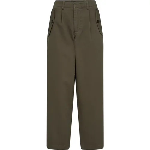 Meeresschildkröte Chino Hose , Damen, Größe: W32 - MOS MOSH - Modalova