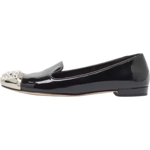 Pre-owned Leather flats , female, Sizes: 3 UK - Miu Miu Pre-owned - Modalova