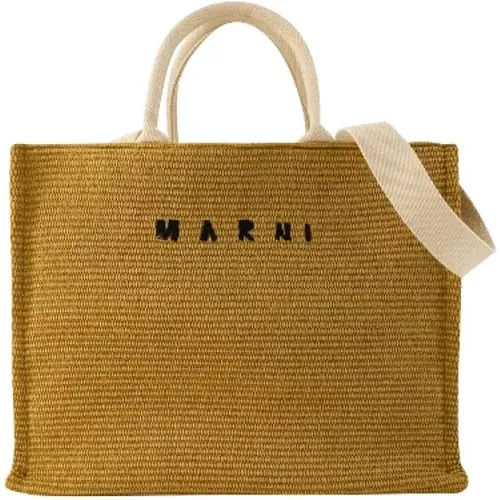 Cotton handbags , female, Sizes: ONE SIZE - Marni - Modalova