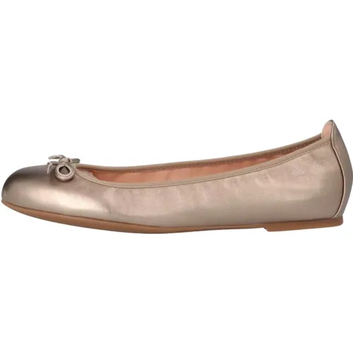 Bronzene Metallic Ballerinas , Damen, Größe: 39 EU - Unisa - Modalova