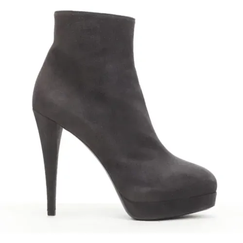 Pre-owned Wildleder boots , Damen, Größe: 37 1/2 EU - Yves Saint Laurent Vintage - Modalova