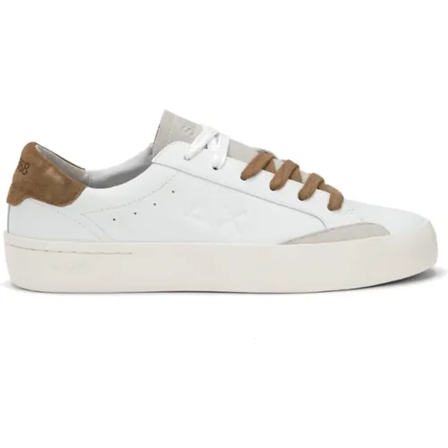 Street Leather Sneakers in Volpe Style , male, Sizes: 8 UK, 12 UK, 6 UK, 11 UK, 7 UK, 9 UK, 10 UK - Sun68 - Modalova