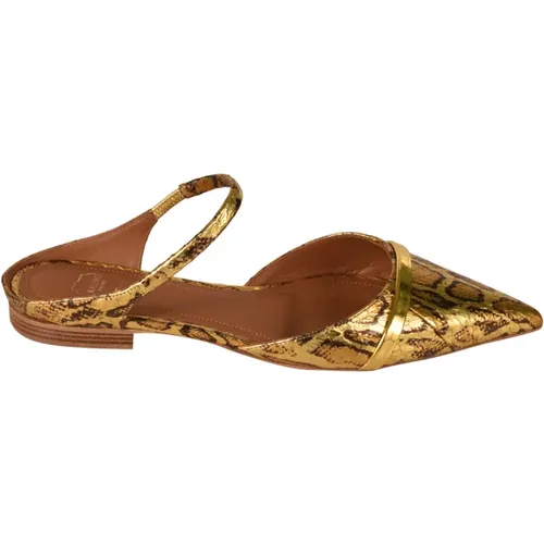 Flat shoes Golden , female, Sizes: 6 1/2 UK, 4 1/2 UK - Malone Souliers - Modalova