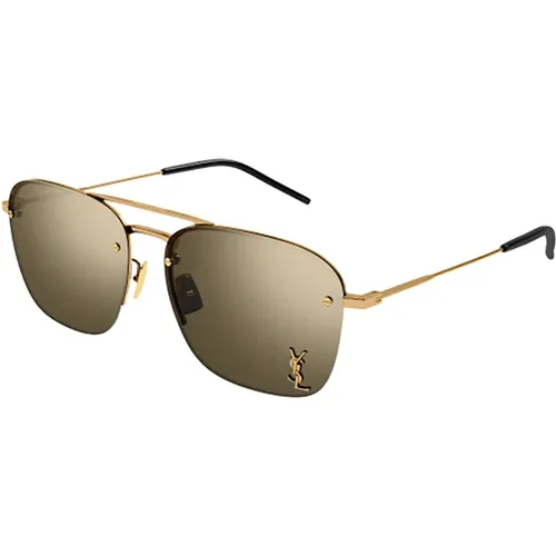Women`s Accessories Sunglasses Brown Ss24 , female, Sizes: 59 MM - Saint Laurent - Modalova