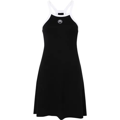 Cotton Mini Dress with Logo Embroidery , female, Sizes: M, XS, S - Marine Serre - Modalova