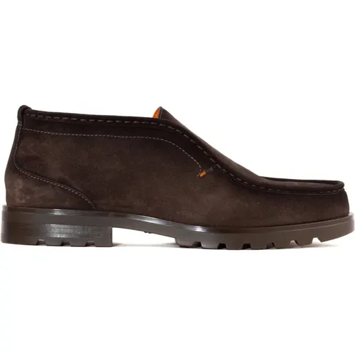 Suede Desert Boot , male, Sizes: 7 1/2 UK, 8 UK, 7 UK, 6 UK - Santoni - Modalova