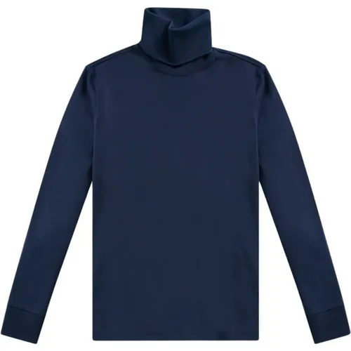 Marineblaues Stretch-Baumwoll-T-Shirt , Herren, Größe: XL - Brooks Brothers - Modalova