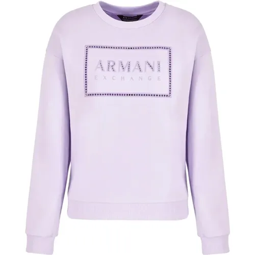 Violette 3Dym71 Yjfdz Felpa Sweatshirt - Armani Exchange - Modalova
