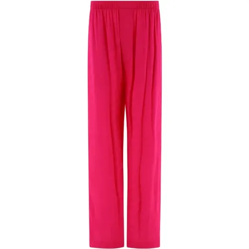 Rosa Plissierte Straight-Leg Hose - Balenciaga - Modalova