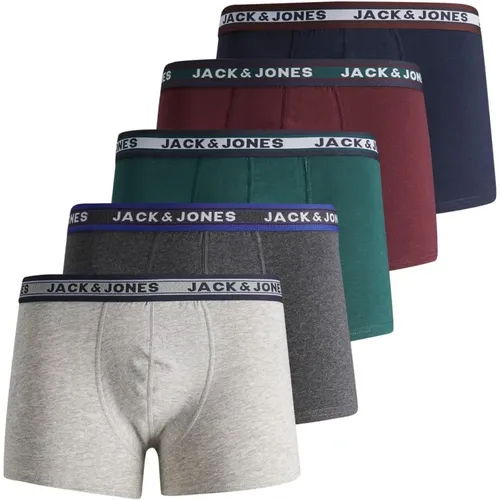 JackJones Trunk Unterhosen Trunks 5 Pack Unterhosen Shorts Jacoliver , Herren, Größe: S - jack & jones - Modalova