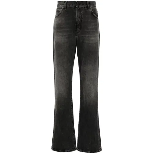 Denim Jeans Whiskering Effect , male, Sizes: W34, W31, W33, W32, W30 - Haikure - Modalova