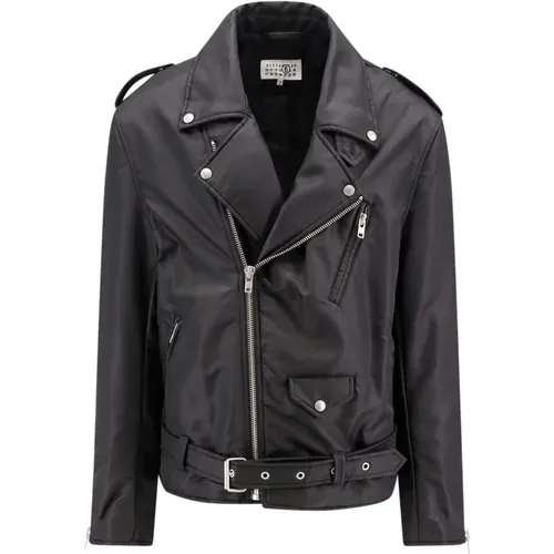 Asymmetric Zip Jacket , male, Sizes: S - MM6 Maison Margiela - Modalova