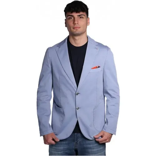 Blaue Baumwollblazer Tedold - R7002 , Herren, Größe: M - Philosophy di Lorenzo Serafini - Modalova