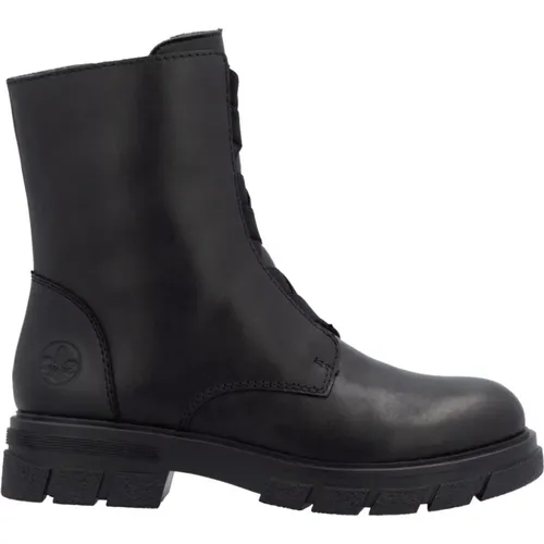 Schwarze geschlossene Damen-Stiefeletten , Damen, Größe: 37 EU - Rieker - Modalova