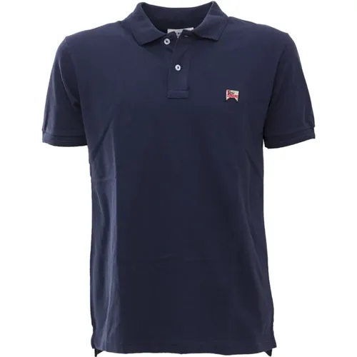 Classic Polo Shirt IN Piquet P23Rru190Cd76Xxxx - ROY Rogers - Size: L,Color: BLU Scuro , male, Sizes: S - Roy Roger's - Modalova