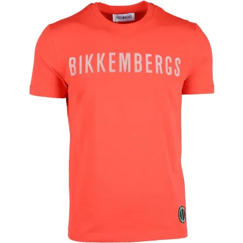 Baumwolle Spandex T-shirt , Herren, Größe: XL - Bikkembergs - Modalova