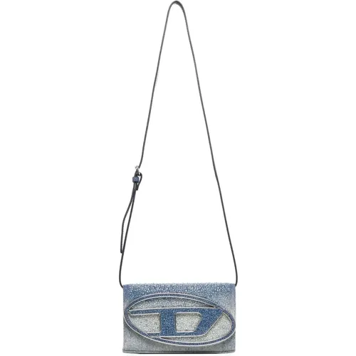 Rhinestone Gradient Denim Geldbörse Tasche - Diesel - Modalova