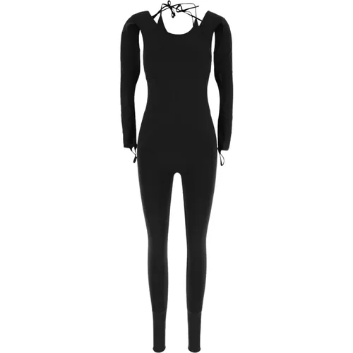 Sculpting Jersey Jumpsuit , female, Sizes: L/XL - Andrea Adamo - Modalova