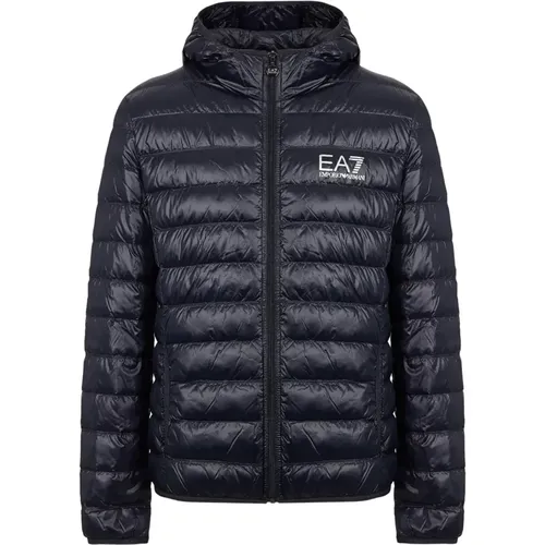 Coats with Hood , male, Sizes: XL, L, M, 2XL, 3XL - Emporio Armani EA7 - Modalova
