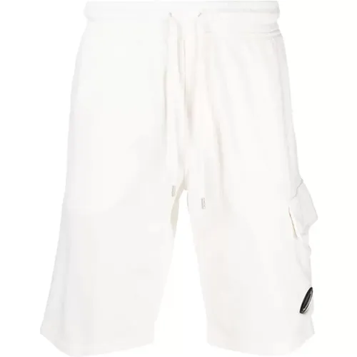 Light Fleece Cargo Shorts in , male, Sizes: S - C.P. Company - Modalova