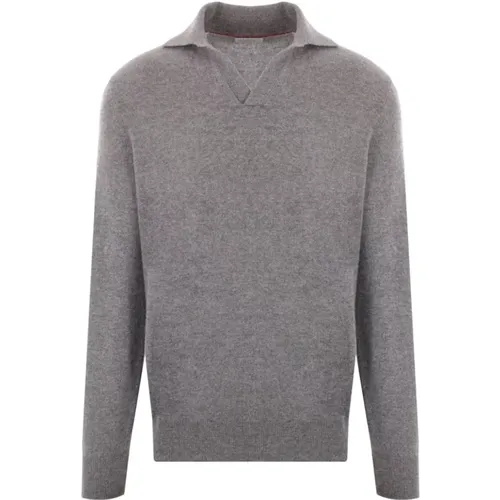 Luxuriöses Cashmere-Polo für Männer - BRUNELLO CUCINELLI - Modalova