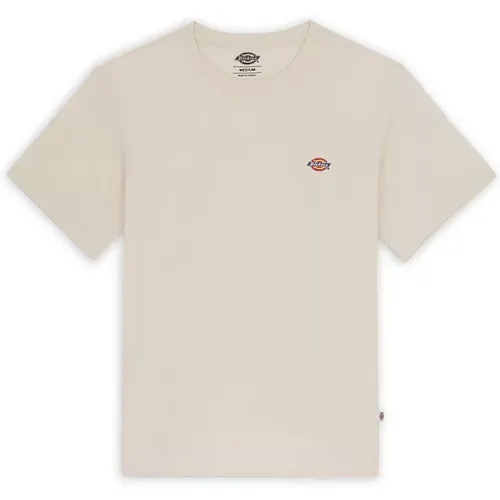 Cremefarbenes Baumwoll-Jersey T-Shirt , Herren, Größe: 2XL - Dickies - Modalova