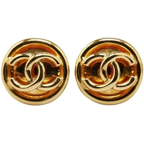 Pre-owned Metal earrings , female, Sizes: ONE SIZE - Chanel Vintage - Modalova