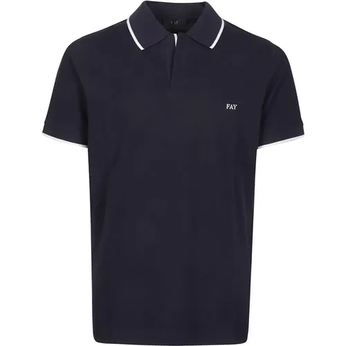 Stretch Country Club Polo Shirt , male, Sizes: XL, S, 3XL, L, 2XL, M - Fay - Modalova