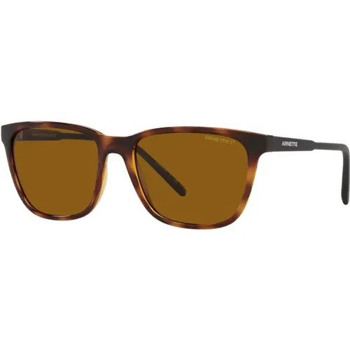 Dunkel Havana/Braune Sonnenbrille , Herren, Größe: 57 MM - Arnette - Modalova