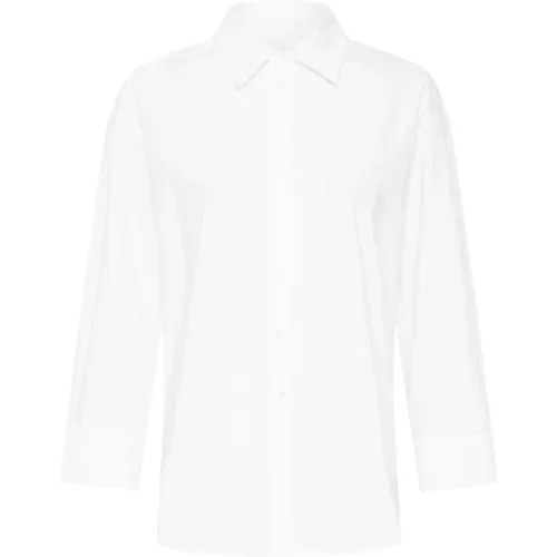 Einfaches Weißes Hemd mit Langen Ärmeln , Damen, Größe: XS - Part Two - Modalova