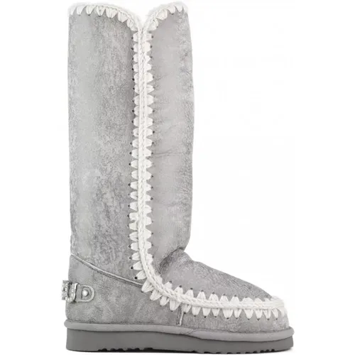 Silver Glitter Eskimo Boots , female, Sizes: 5 UK, 8 UK, 3 UK, 6 UK, 4 UK, 7 UK - Mou - Modalova