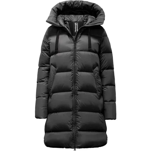 Nylon Long Down Jacket - Geneva , female, Sizes: XL, L, S, 2XL, 3XL, XS, M - BomBoogie - Modalova