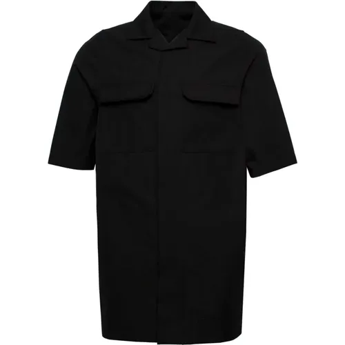Magnum Short-Sleeved Shirt , male, Sizes: L, 2XL, M, XL - Rick Owens - Modalova